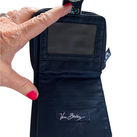 Vera Bradley Square Wallet - Mod Floral Blue - Picture 5 of 5